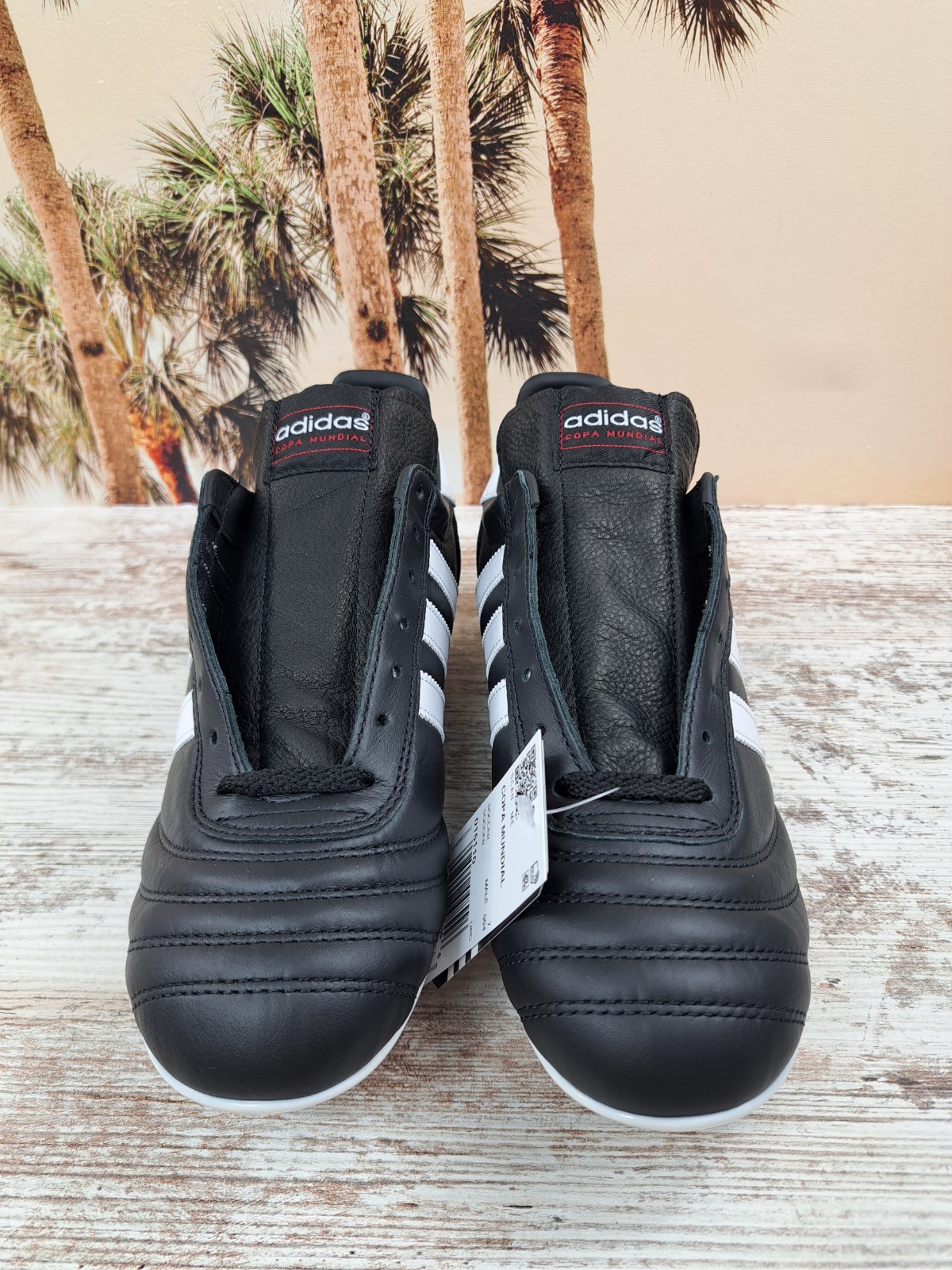 Adidas Copa Mundial Leather Soccer Cleats Black White Men's Size 5.5 NEW