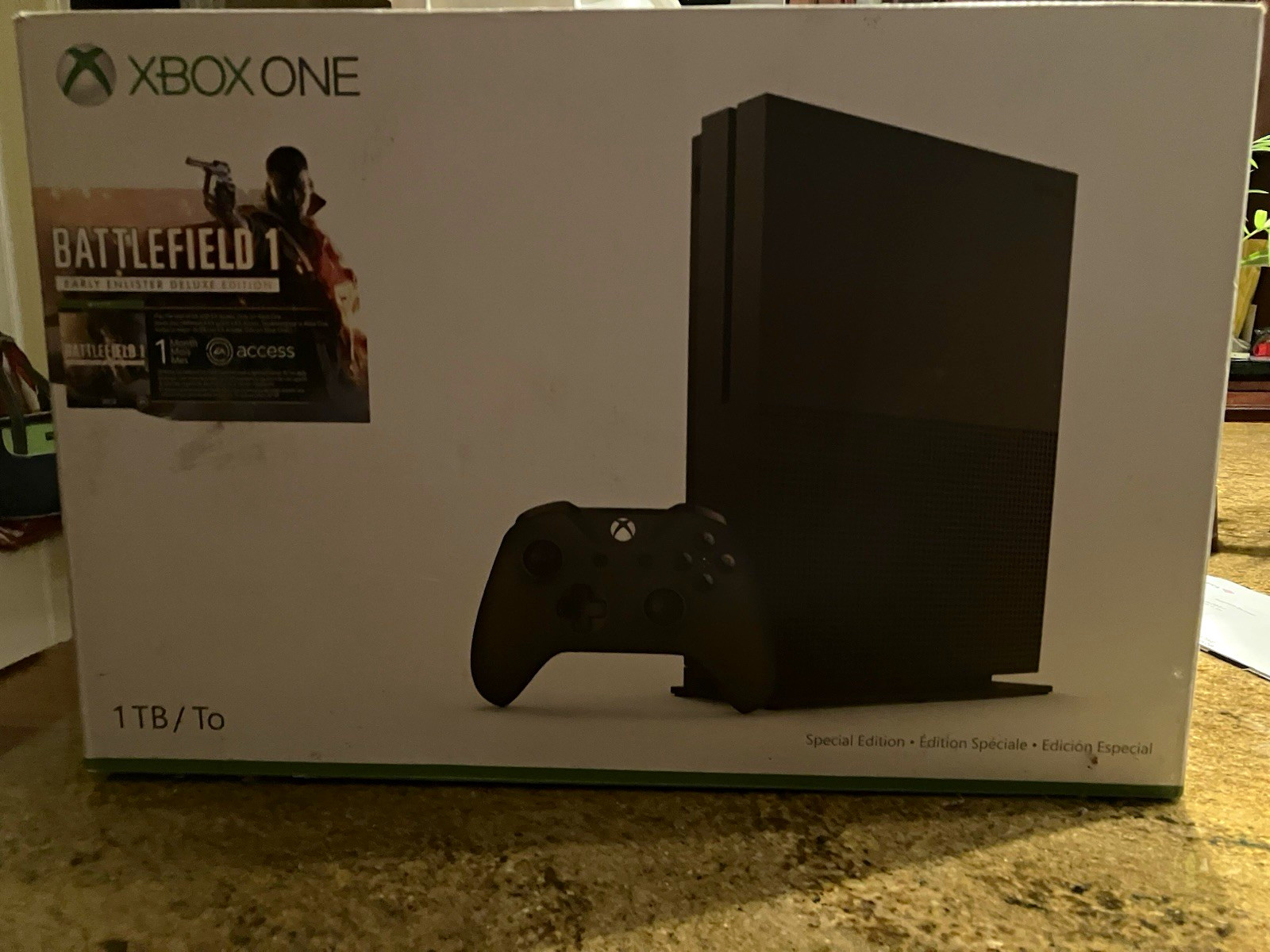 Microsoft Xbox One 1TB Battlefield 1 Special Edition Console Black 4K Wi-Fi