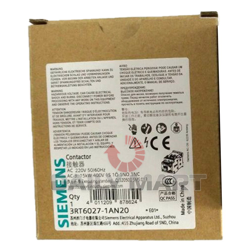 New In Box SIEMENS 3RT6027-1AN20 Contactor