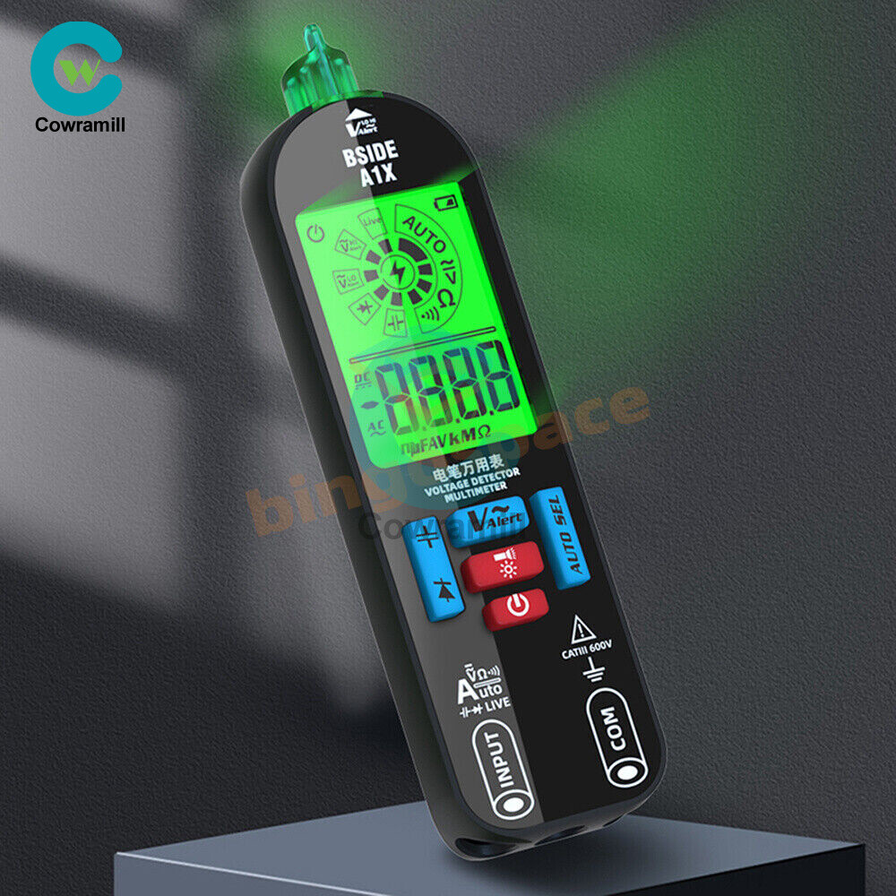 BSIDE A1X Digital Multimeter Voltage Tester Detector DC/ACVoltage Resistance US