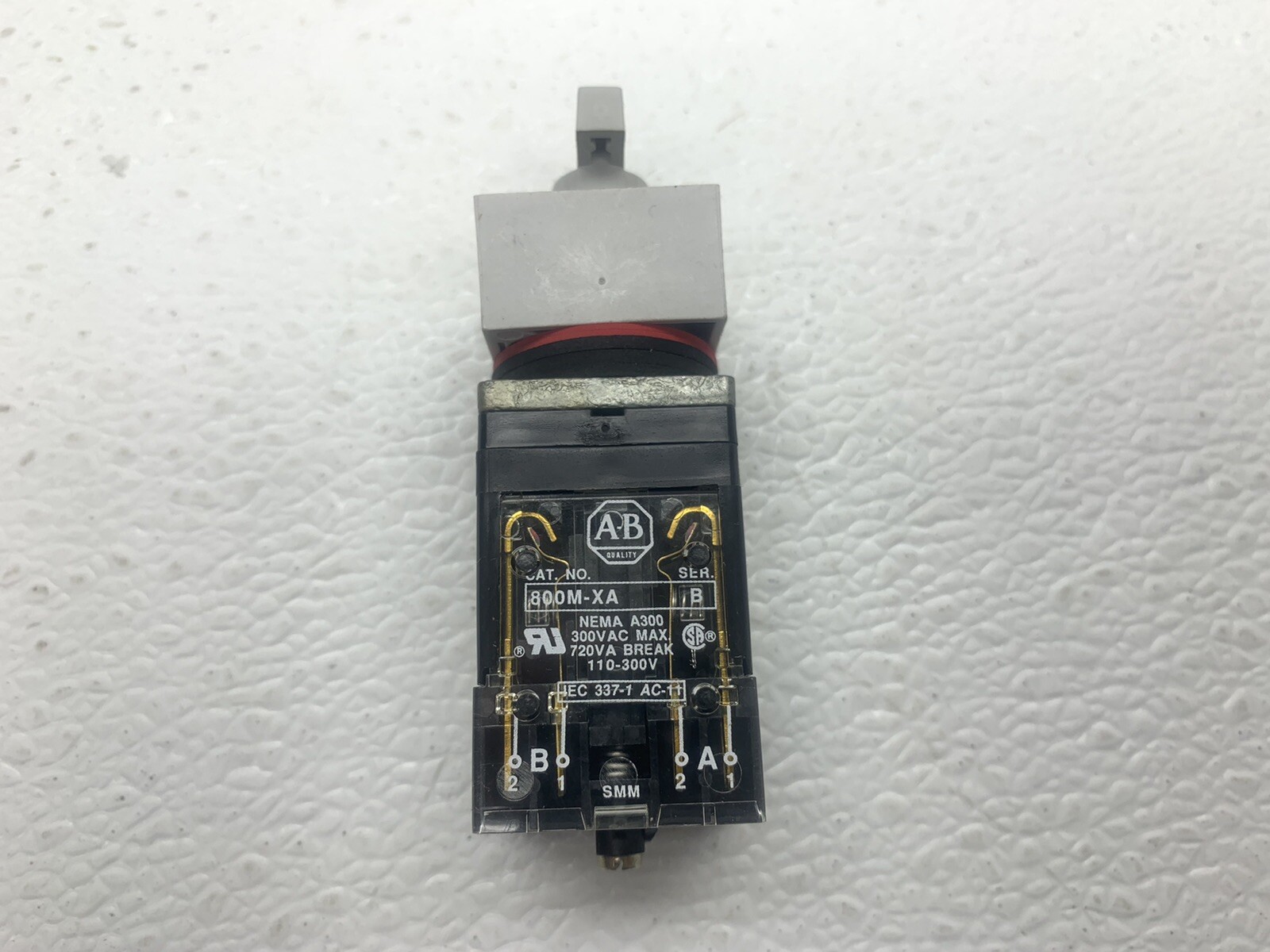 NEW ALLEN-BRADLEY 800MS-NG2QB 4-POSITION SQUARE SELECTOR SWITCH 2NO 2NC CONTACTS