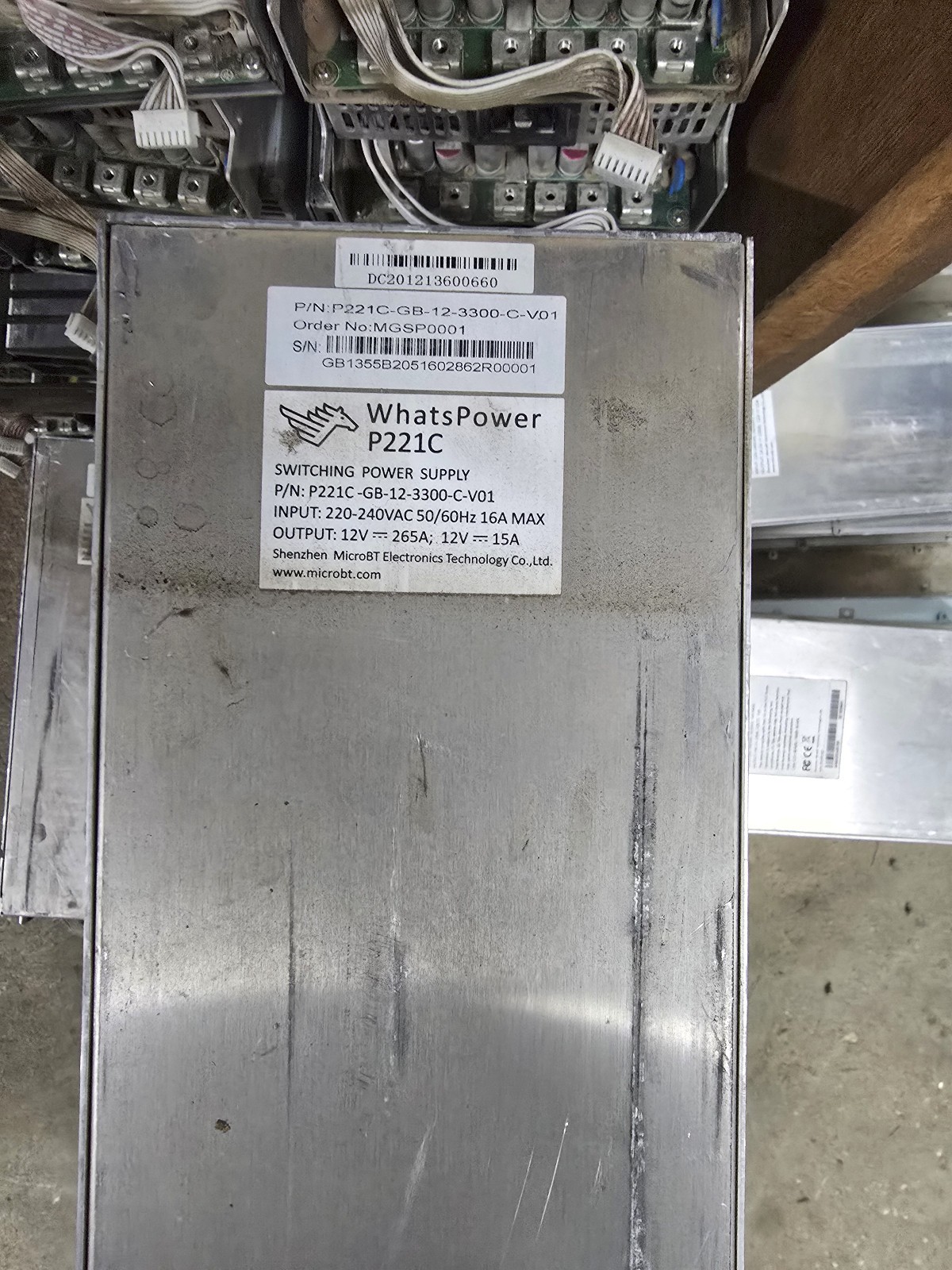 P221C Whatsminer Power Supply for MicroBT  Used, Tested - Many Available