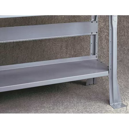 Tennsco S-48 Lower Shelf, 48 W X 14 D X 1 In. H, Gray