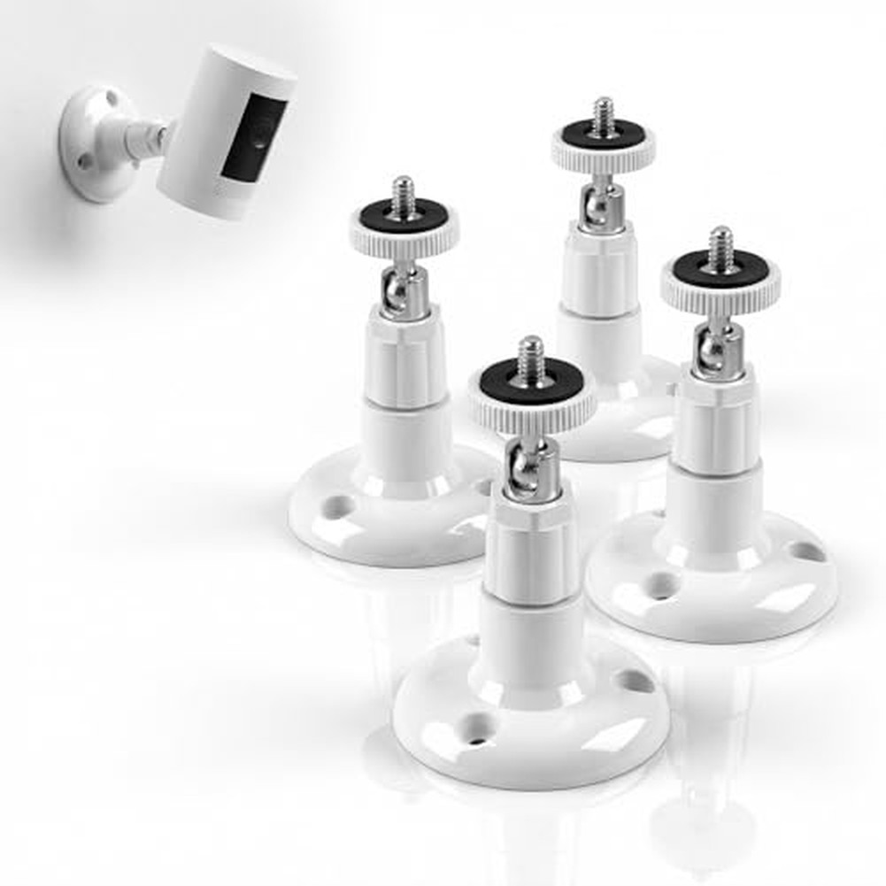 4PCS Wall Mount Bracket for Surveillance Cameras Adjustable Angle ABS Material