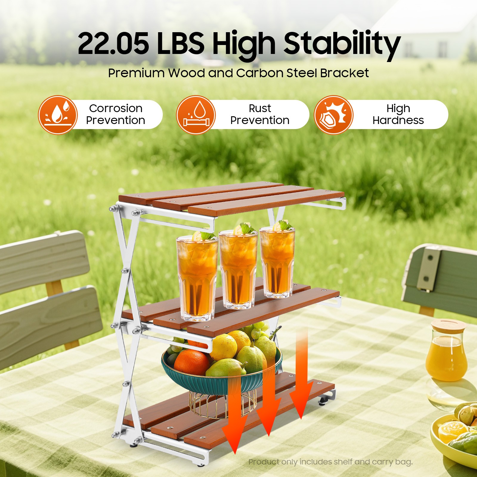 Foldable Camping Picnic Storage Rack Furniture Multifunction Shoe Rack Organizer