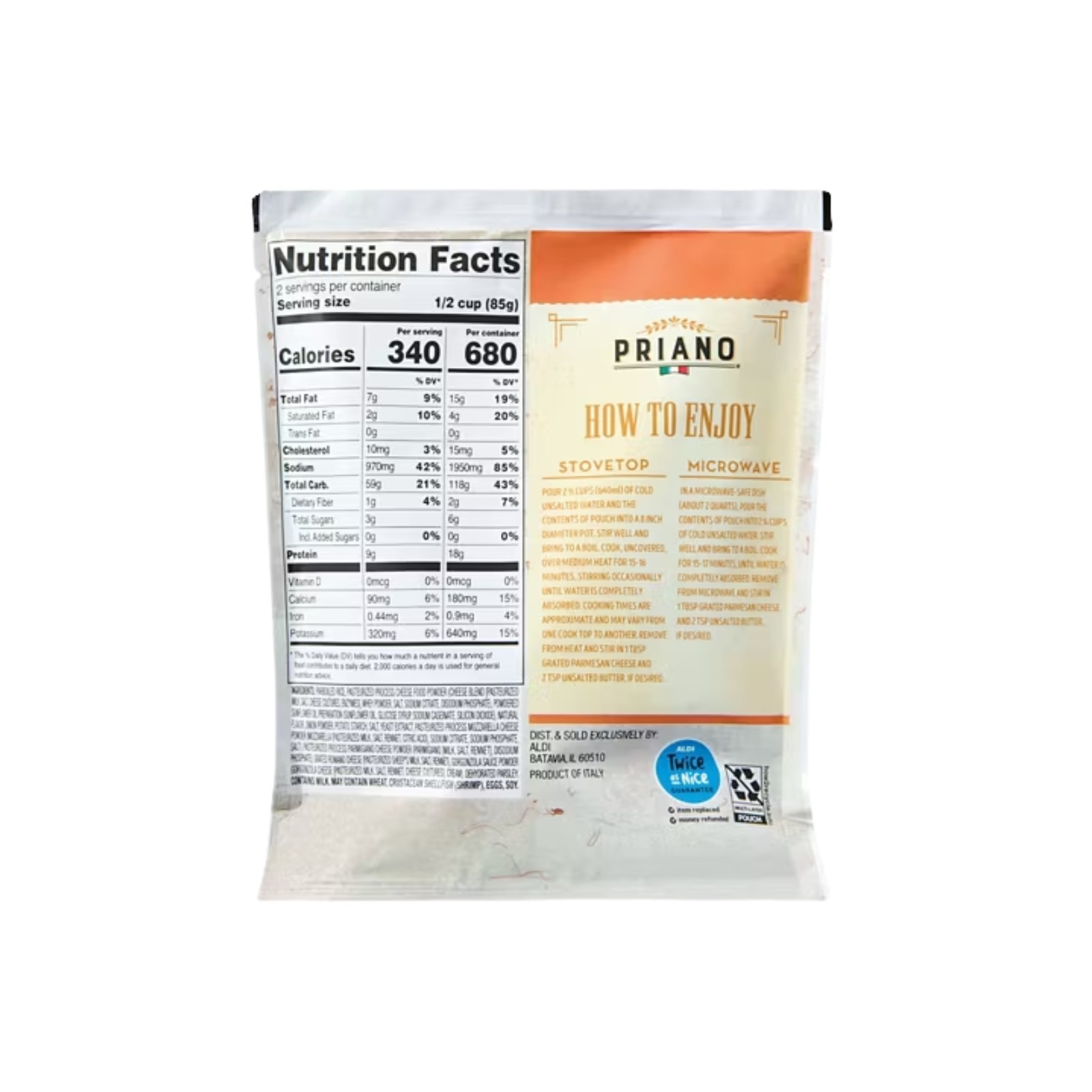 Priano Four Cheese Risotto, 6 oz - 6 Pack