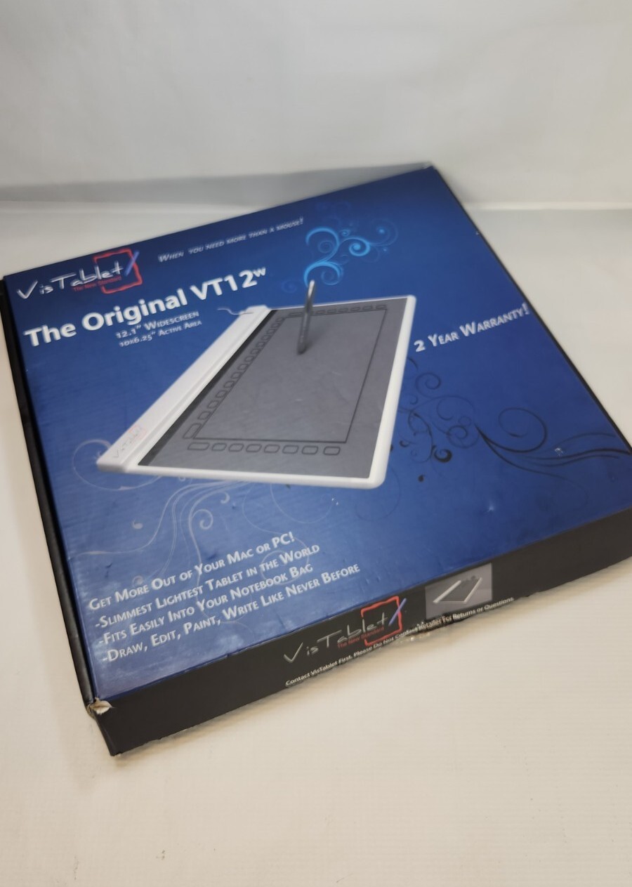 Vistablet The Original VT12w Graphic Pen Drawing Writing Tablet 12" Widescreen