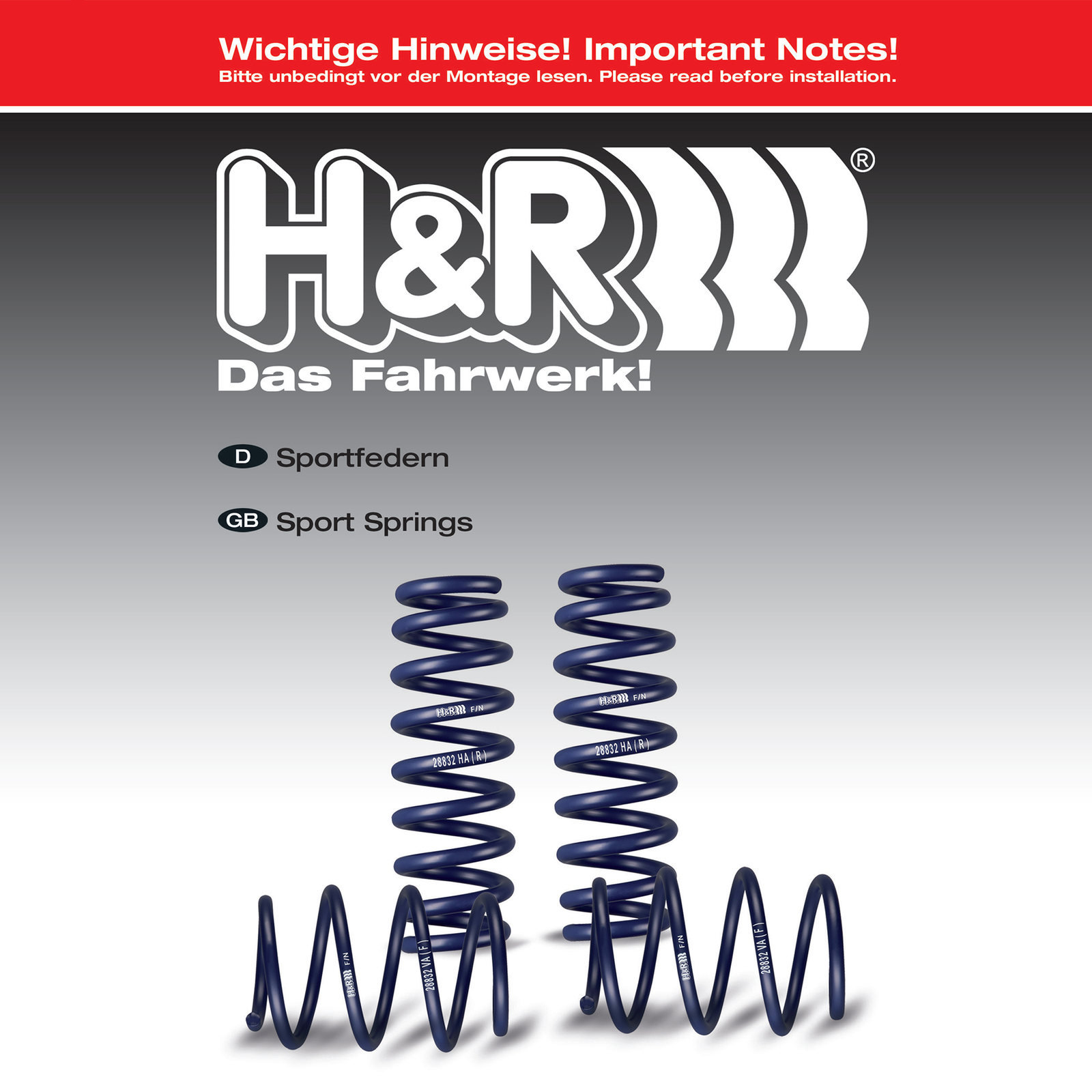 H&R 54622-4 Lowering Sport Front and Rear Springs Kit for 08-16 Toyota Venza AWD