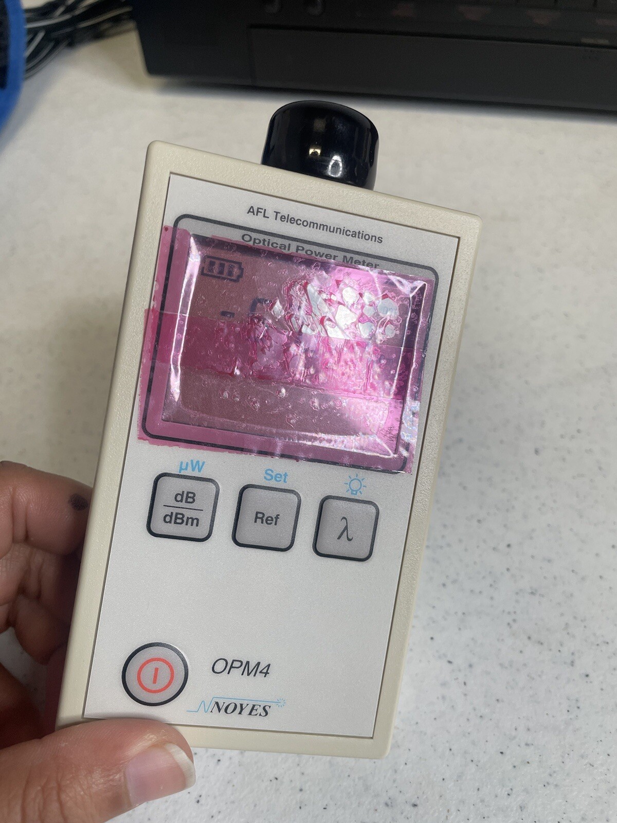 Noyes Fiber Systems Optical Power Meter OPM4 With Case Tested Working