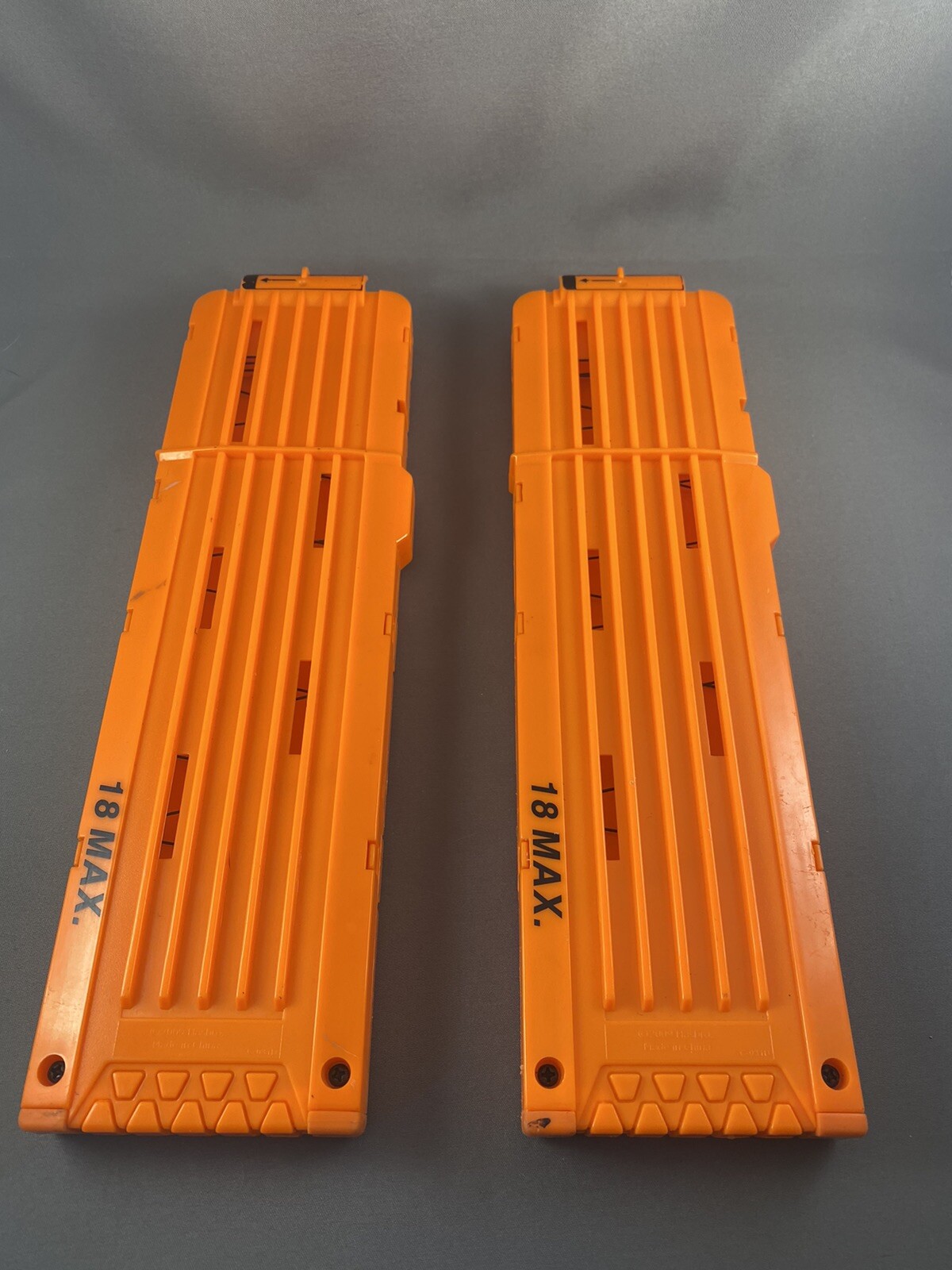 Lot Of 2 Nerf N-Strike 18 Max Round Dart Gun Ammo Clip Magazine No Darts
