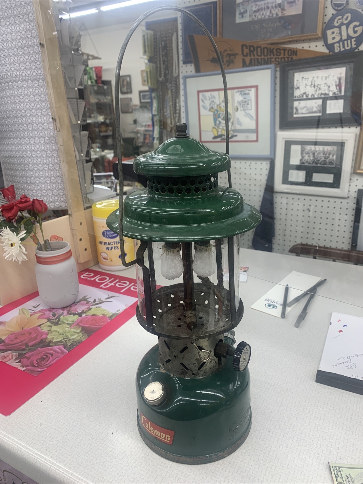 Vtg Coleman 220E Double Mantle Lantern 8 53 m1953