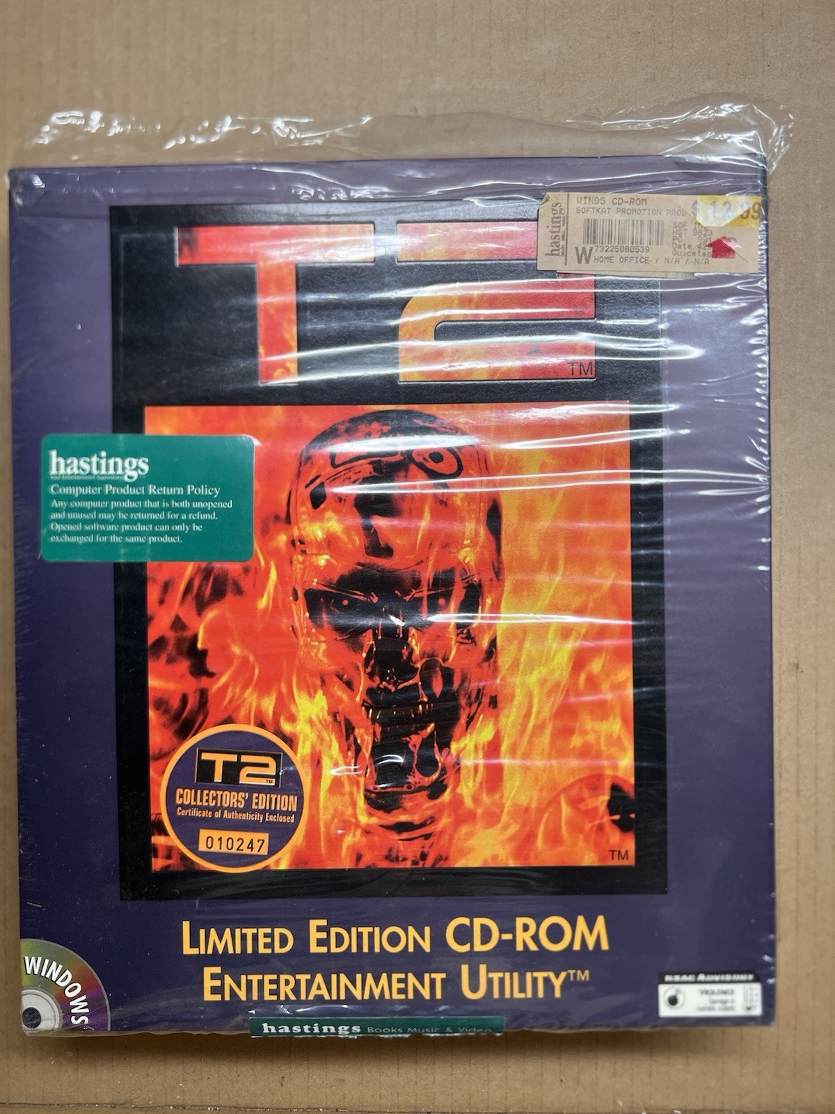 Terminator 2 T2 Limited Edition CD-ROM Entertainment Utility for Windows