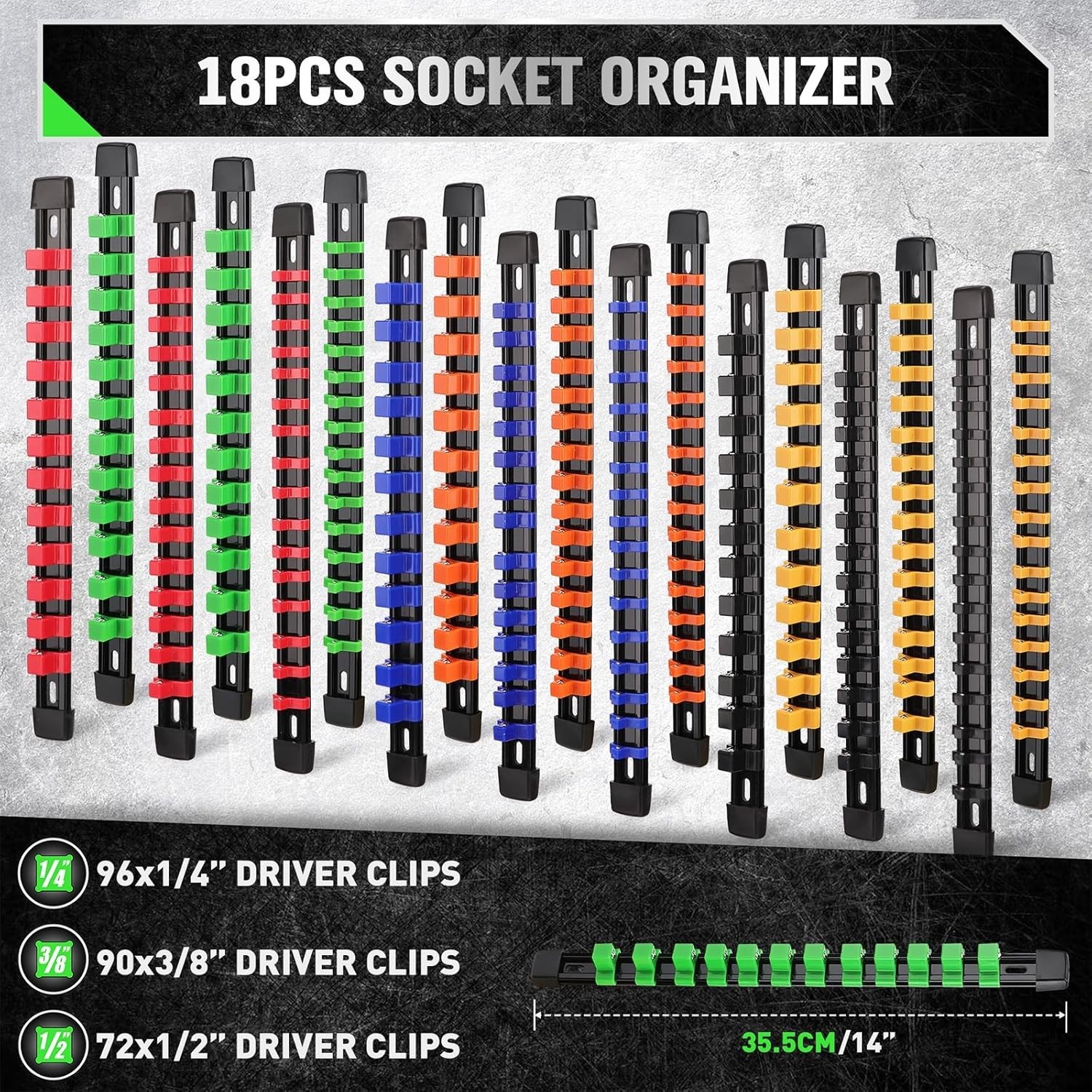 Magnetic Socket Holder & Wrench Organizer