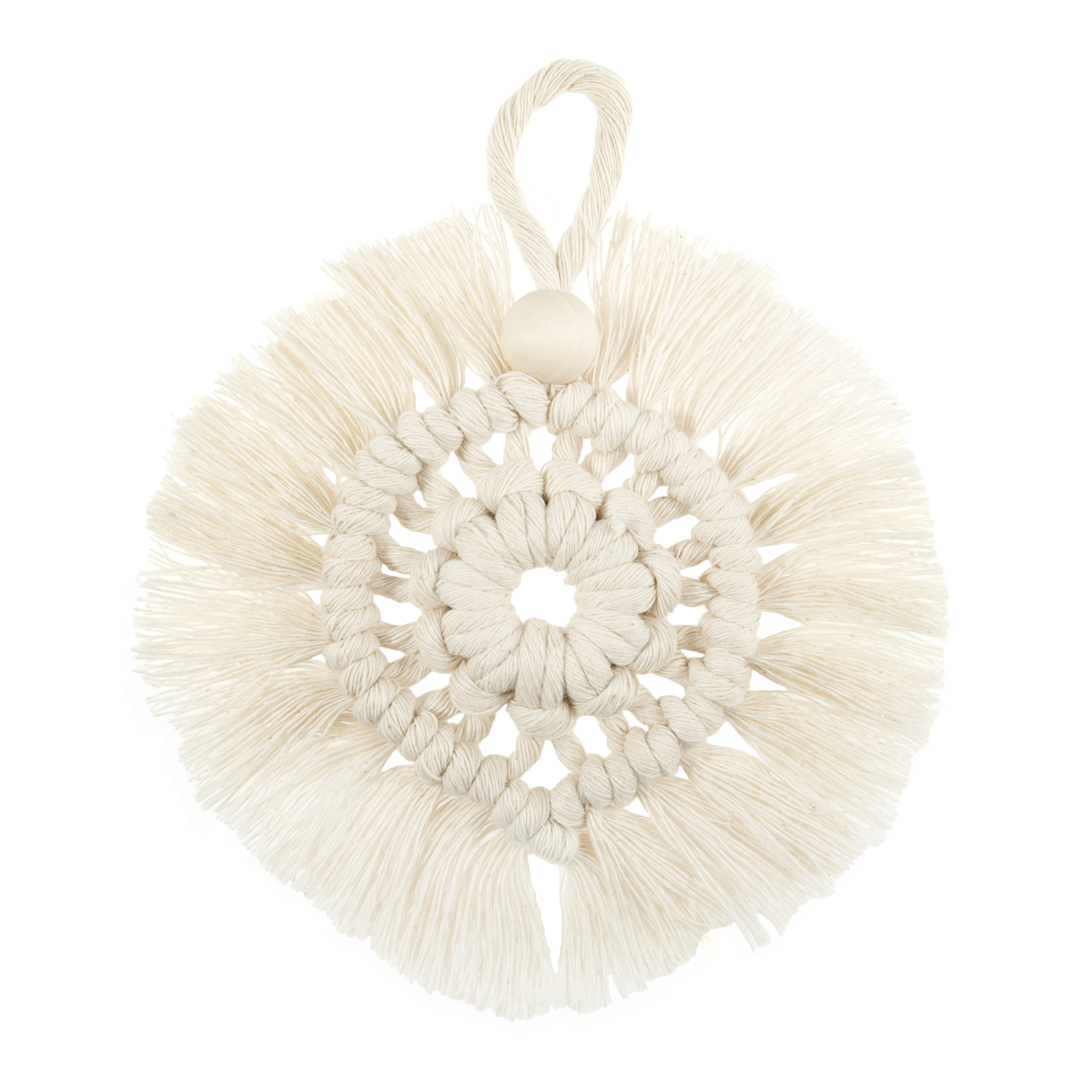 Trimits Macramé Kit: Decoration: Wreath: Natural