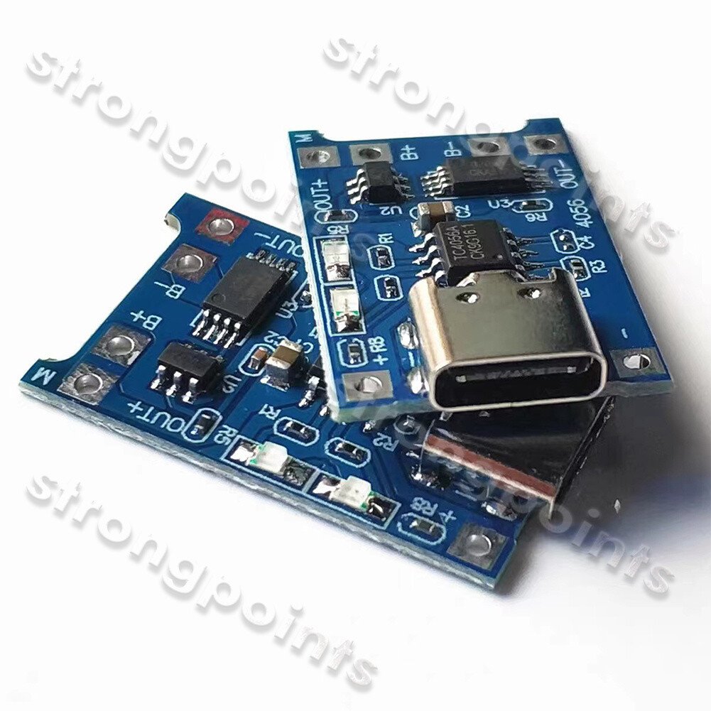 NEW 1XTYPE-C USB interface combo TP4056 1A lithium battery charging board module