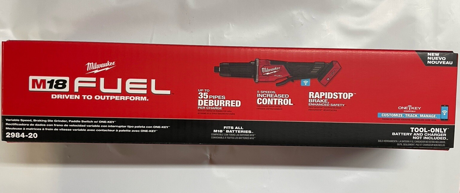 Milwaukee 2984-20 M18 Variable Speed Breaking Die Grinder NEW