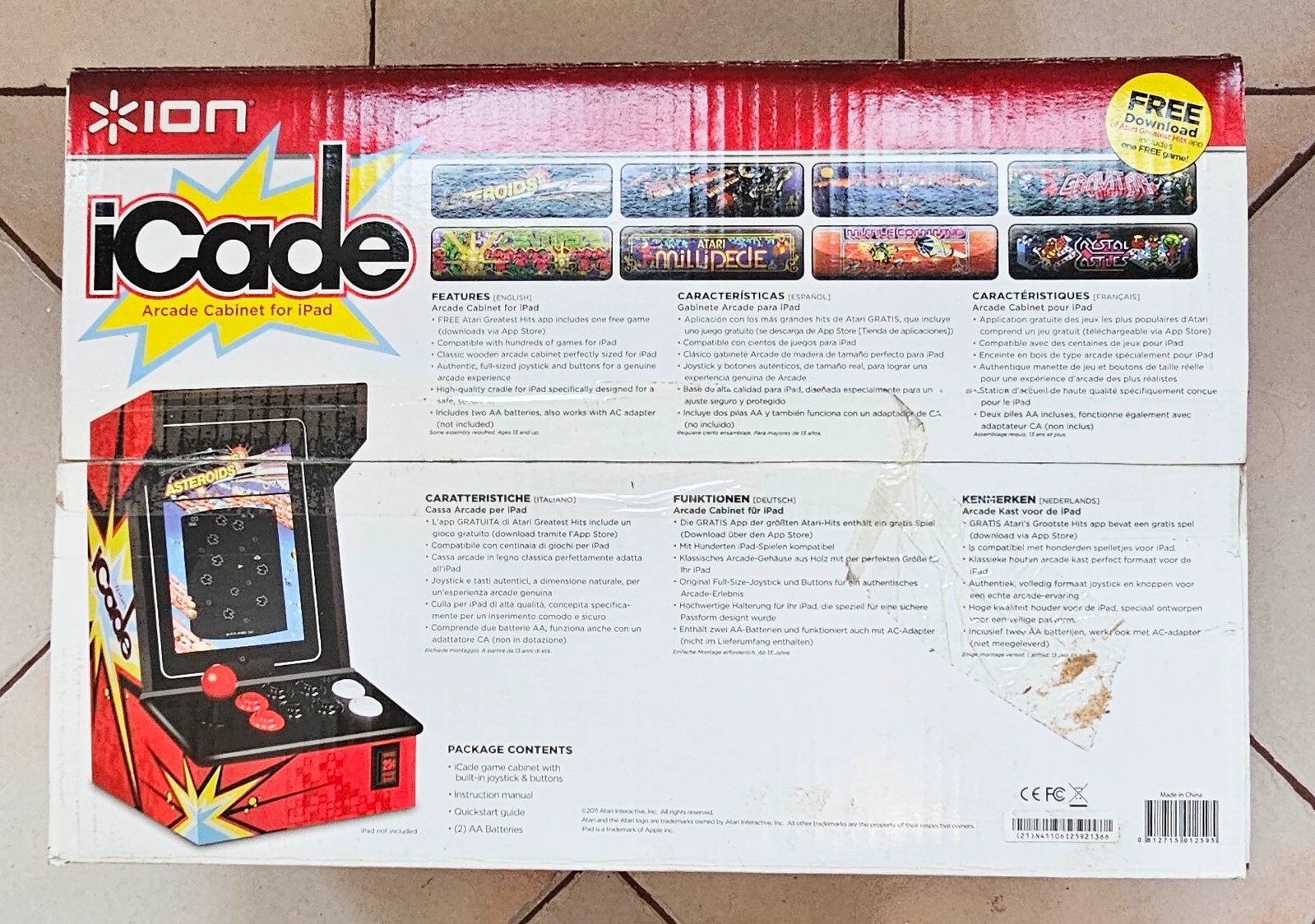 Atari Ion iCade Arcade Video Gaming System Cabinet For iPad New In Box