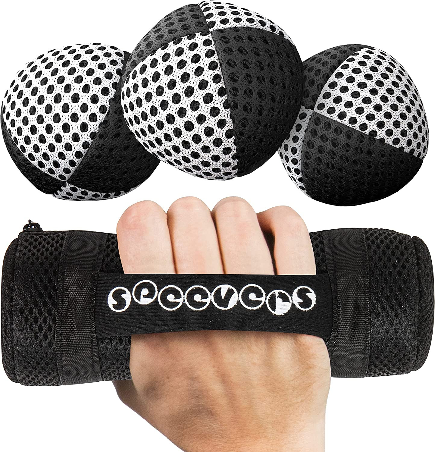 Weighted Juggling Balls for Fitness 650G, Set of 3 Power Xballs with Carry Pouch