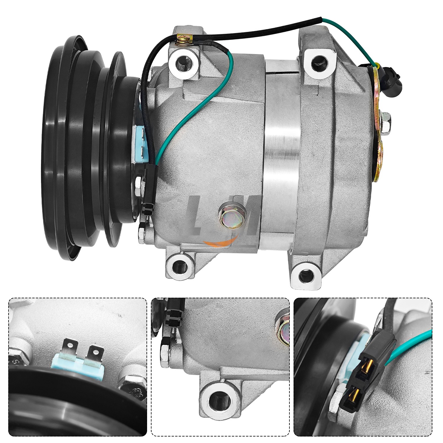 24V V5 A/C Compressor For A5W00258A 11Q6-90040 Hyundai HL730-7 HL770-7A R160LC7