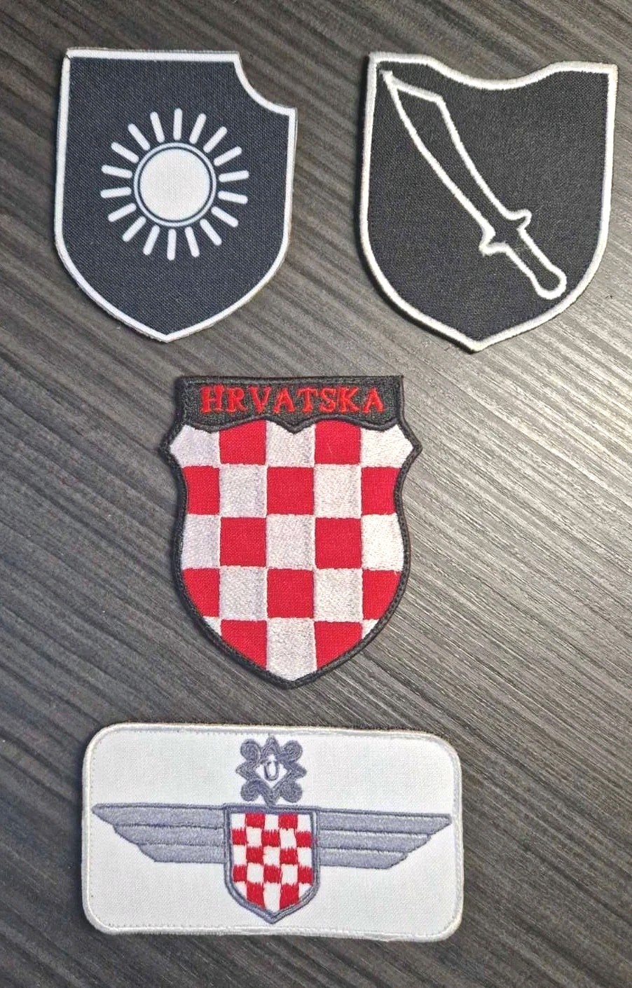 4 chevrons of Croatian troops in the Wehrmacht.