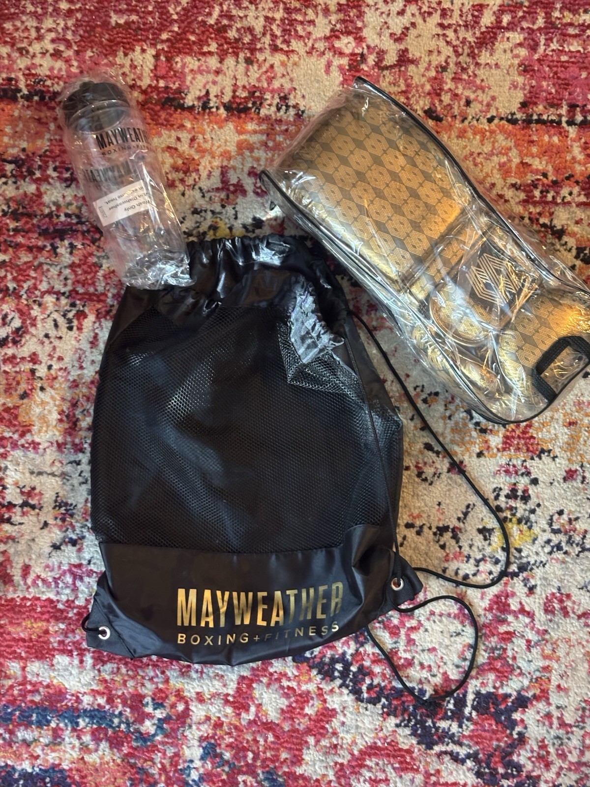 Mayweather Boxing + Fitness Starter Kit — New/Unused, Gloves, Bag & Water Bottle