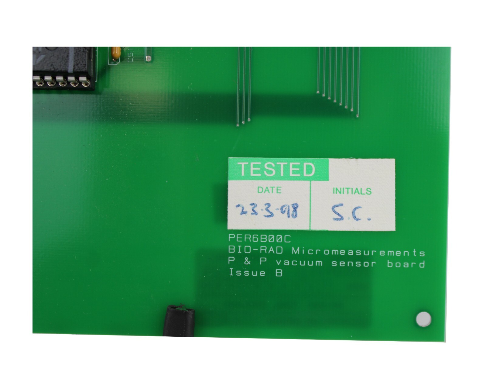 BIO RAD BIORAD PICK AND PLACE VACUUM SENSOR PCB PER6B00C