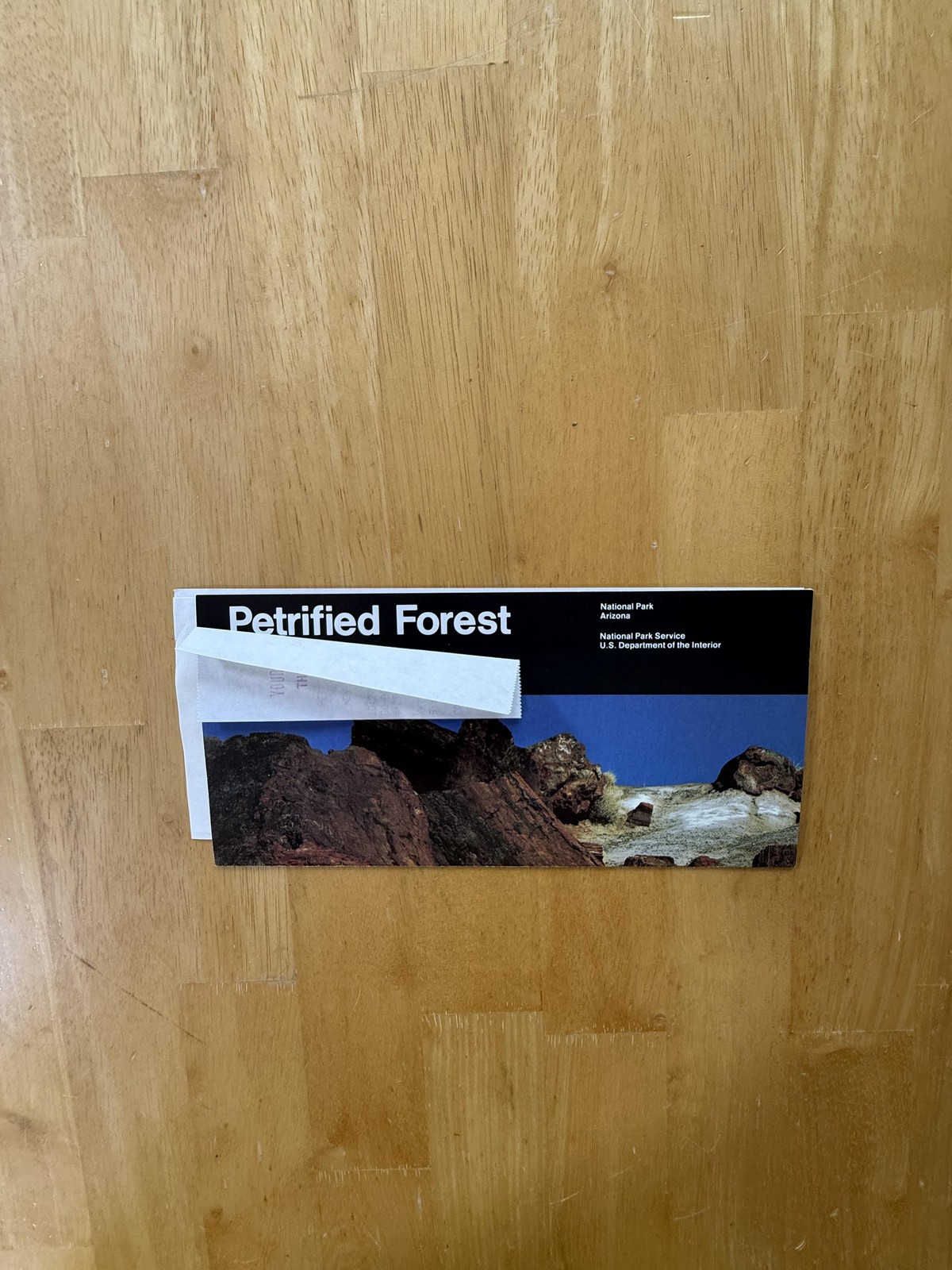 Vintage 1997 Petrified Forest National Park Map Travel Folded Brochure USA