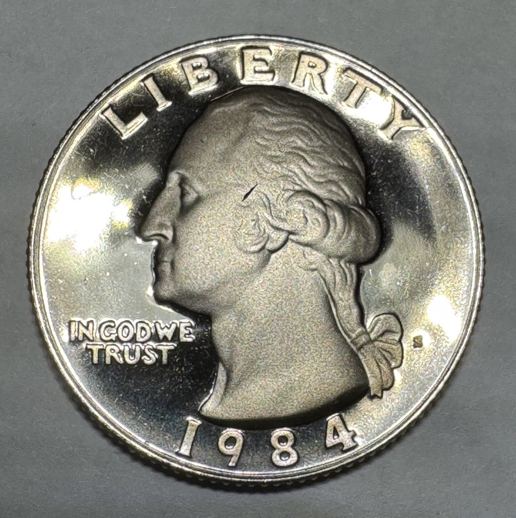 1984-S Washington Quarter 25cent *PROOF* Coin from US Mint Proof Set