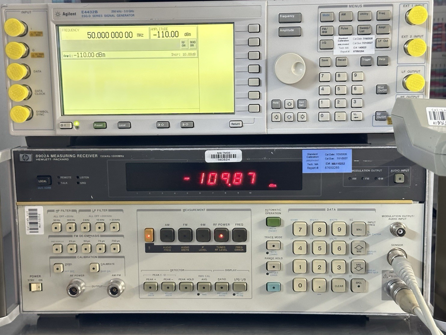 HP Agilent E4432B ESG-D Digital RF Signal Generator 3 GHz w/Options -Calibrated-