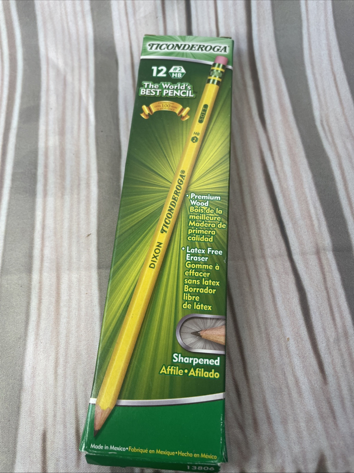 Dixon Ticonderoga Pre-Sharpened Wooden Pencil #2 Soft Lead Dozen