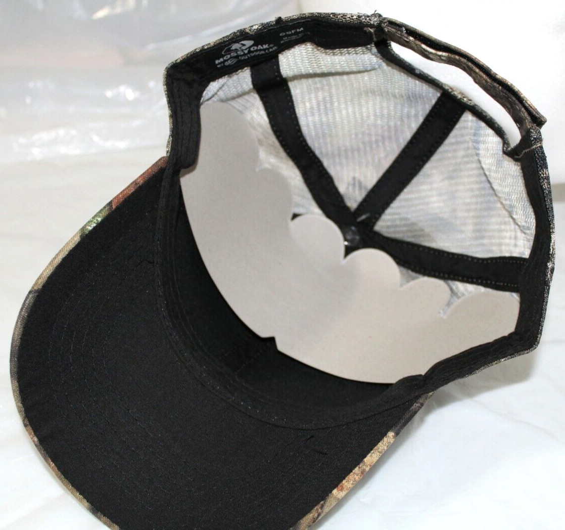 Mossy Oak Camo Baseball Cap Hunting Fishing Hat Mesh Panel Back One Size