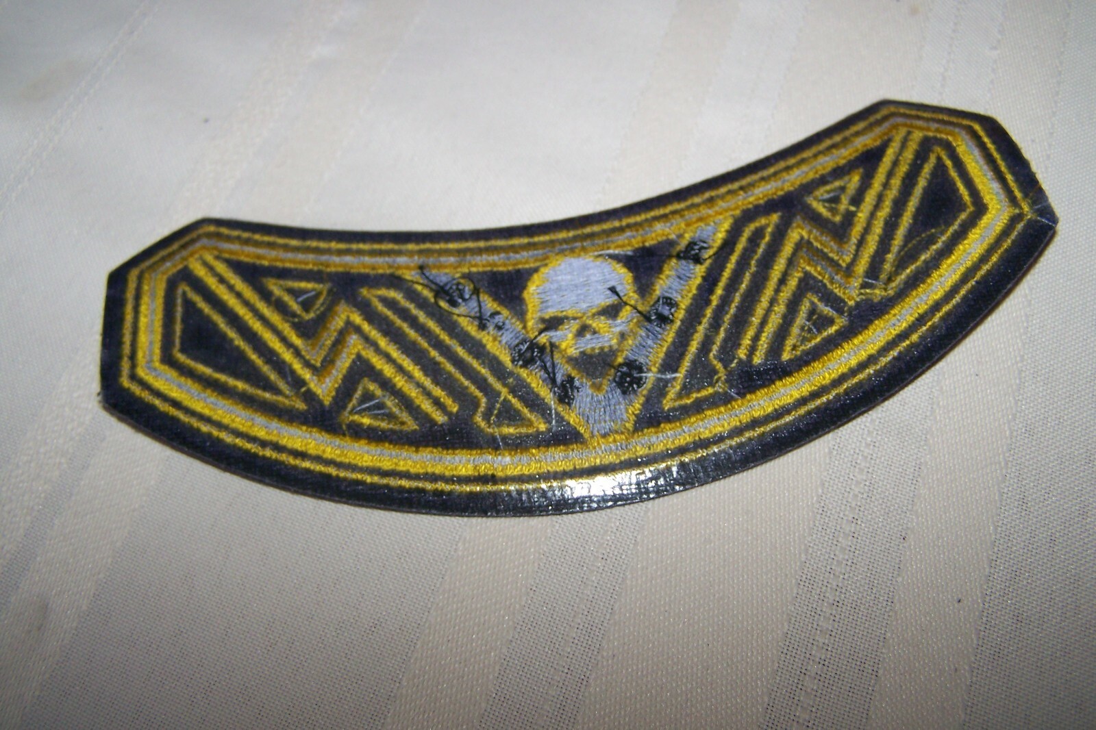 2012 HARLEY-DAVIDSON HOG OWNERS GROUP EMBROIDERED SKULL ROCKER PATCH
