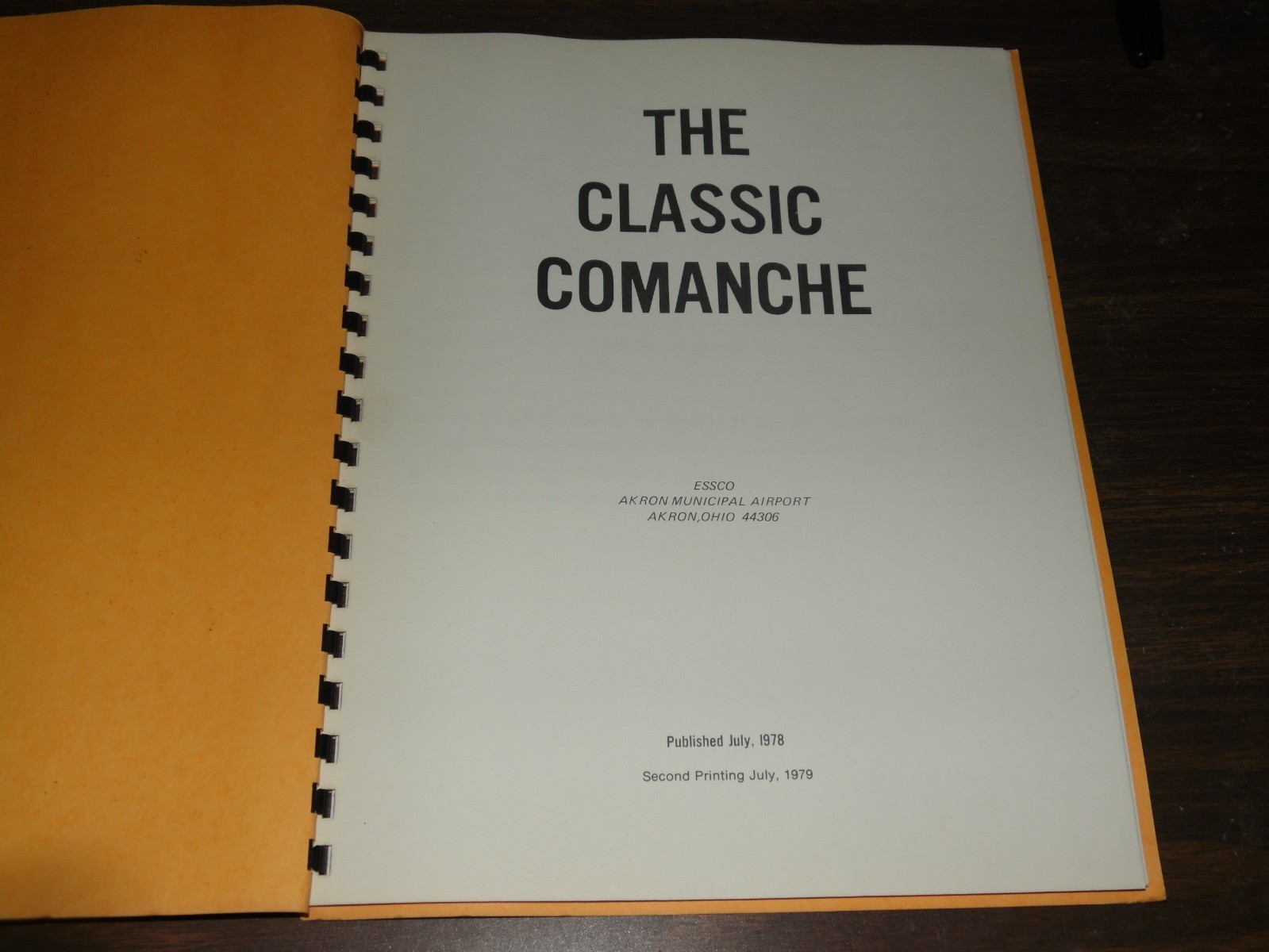 The Classic Comanche Written by Ernest Stadvec