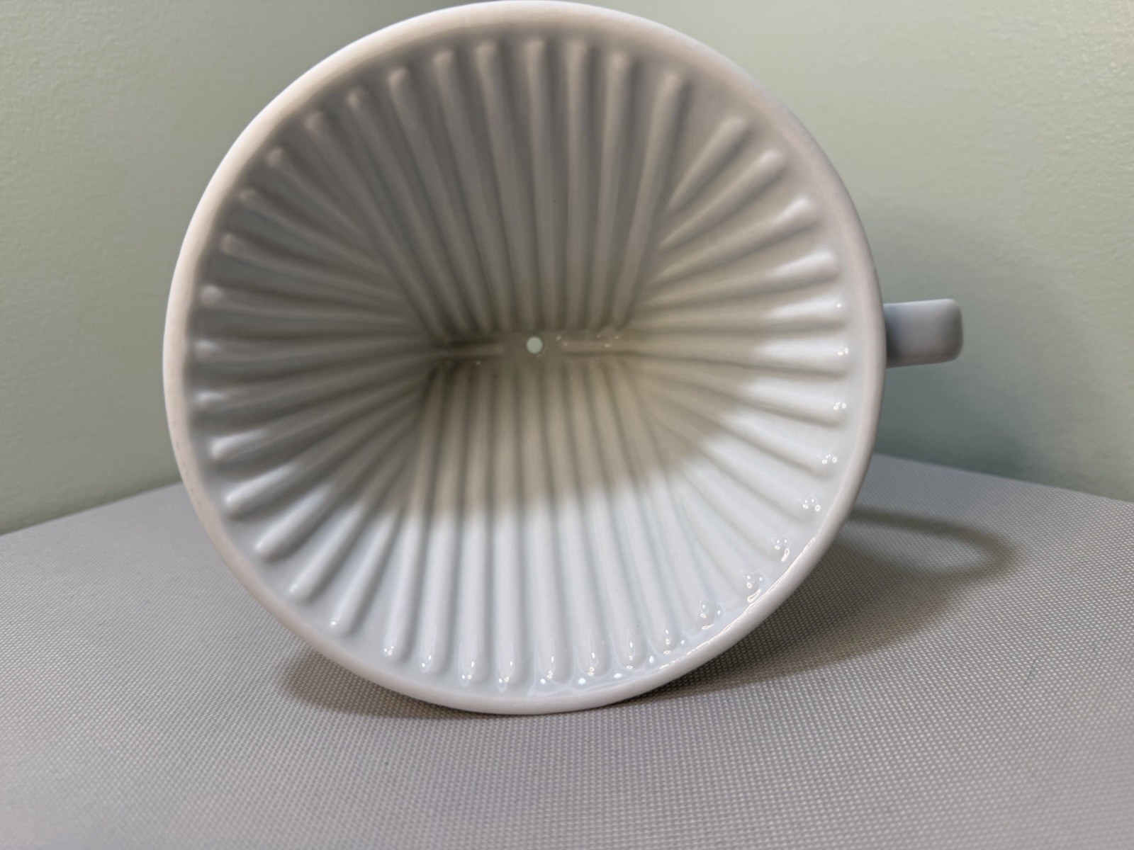 Melitta Cream White Porcelain Pour Over Coffee Filter One Hole