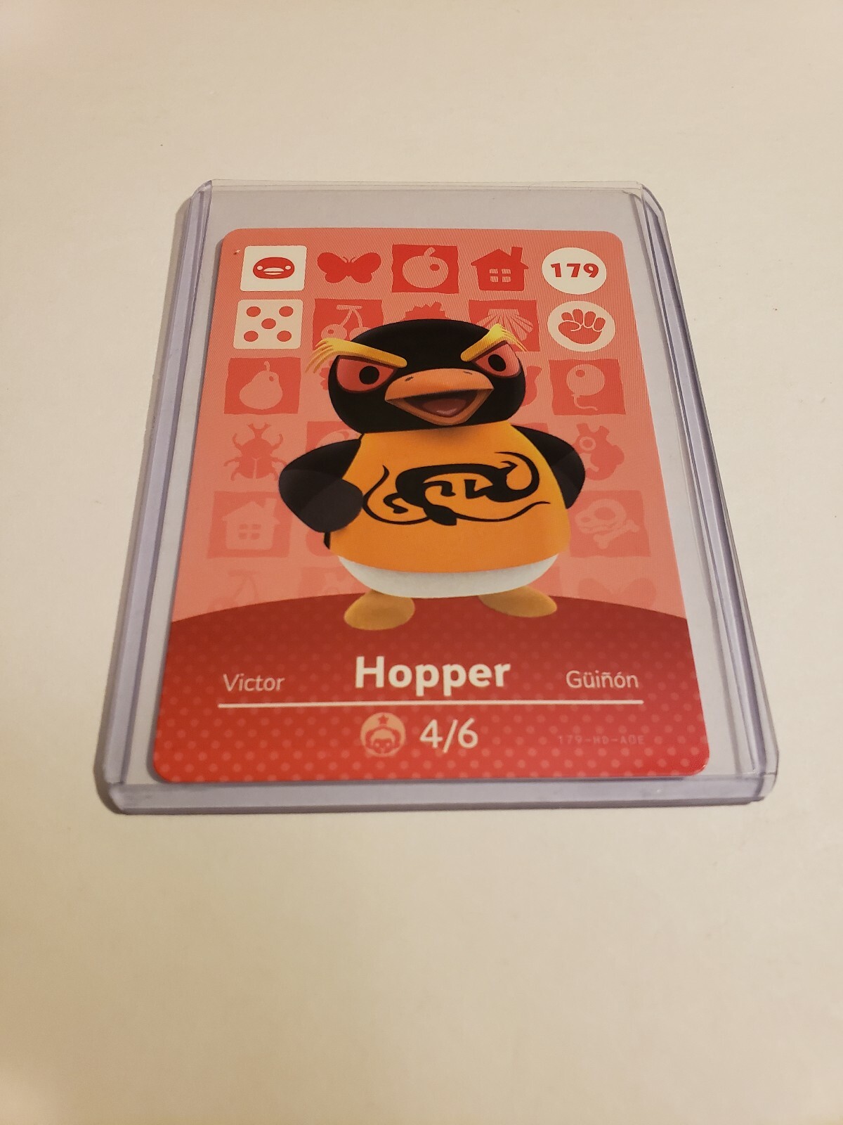 Hopper # 179 Animal Crossing Amiibo Card Horizons Series 2 MINT NEVER SCANNED!
