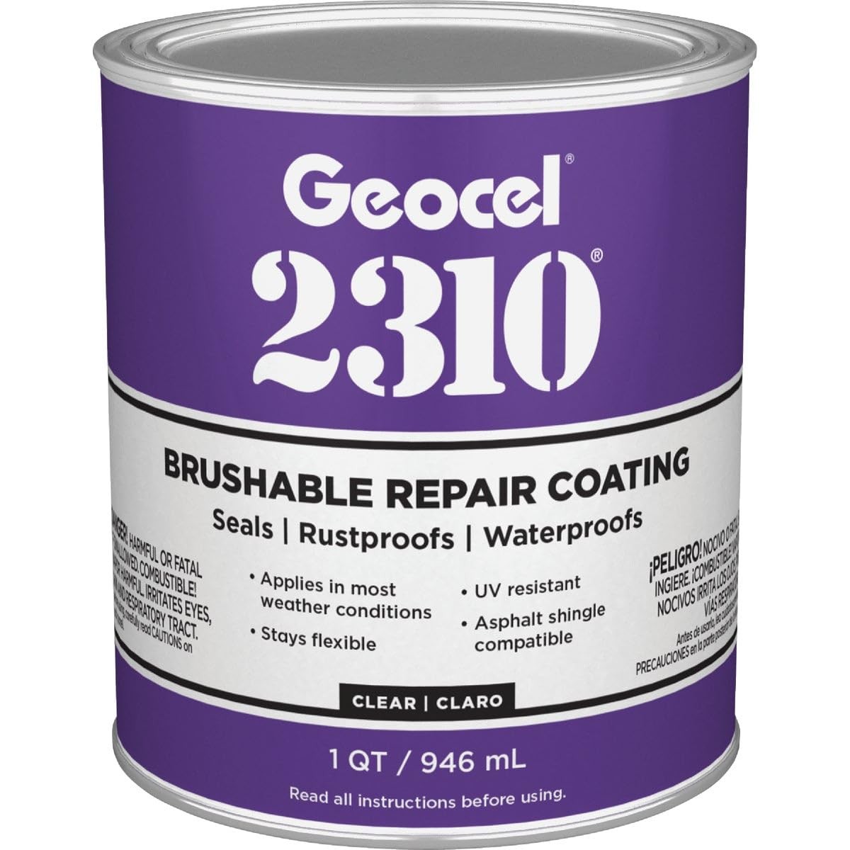 2310 TRIPOLYMER BRUSHABLE REPAIR COATING 2310 16 Fl Oz (Pack of 1), Multi