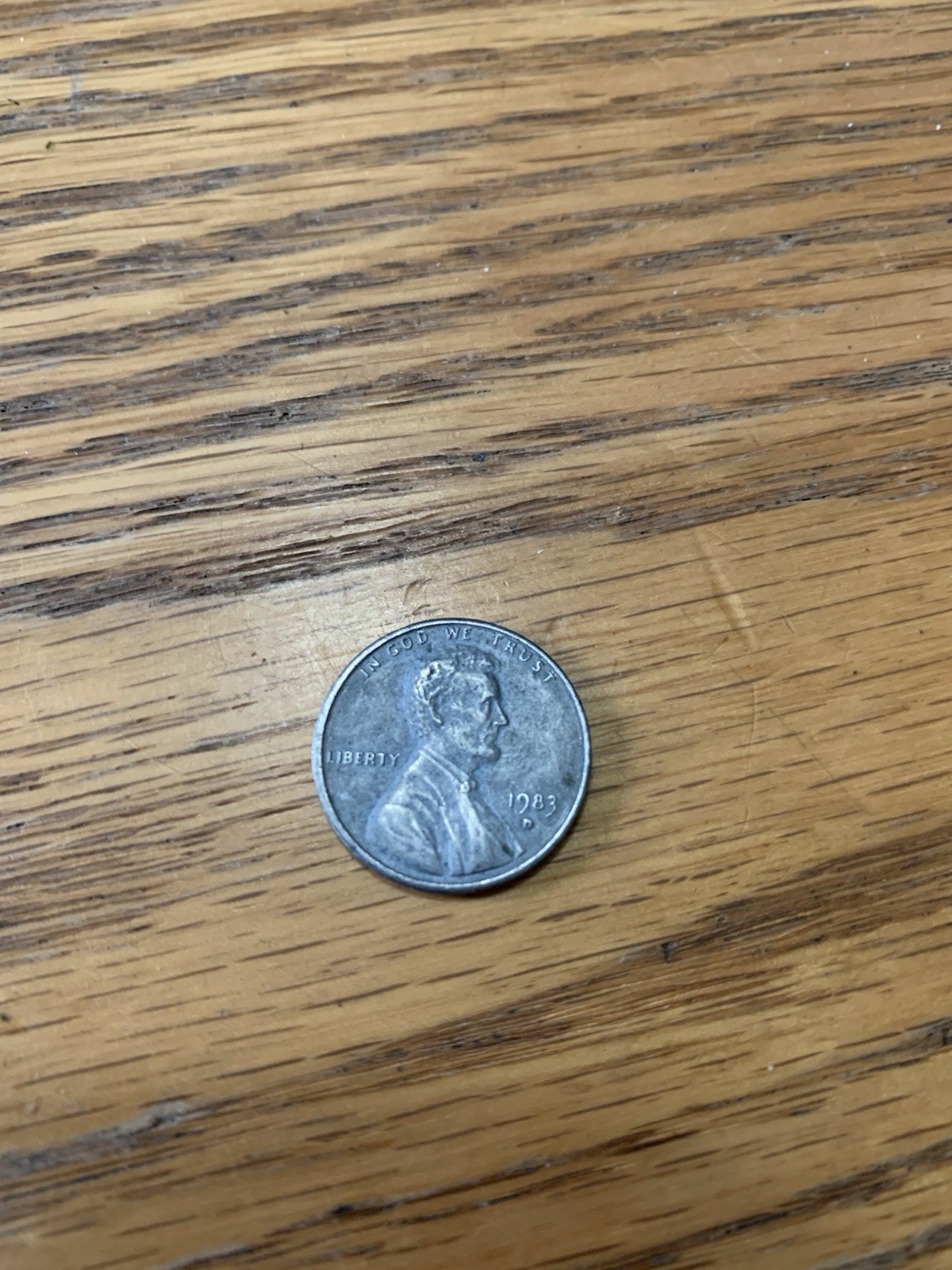 1983 Denver rare error missing Copper Coating(2.474 Is The Weight)