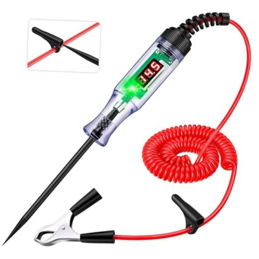 Heavy Duty Automotive Circuit Tester Test Light, Digital LED Voltage 5-90V