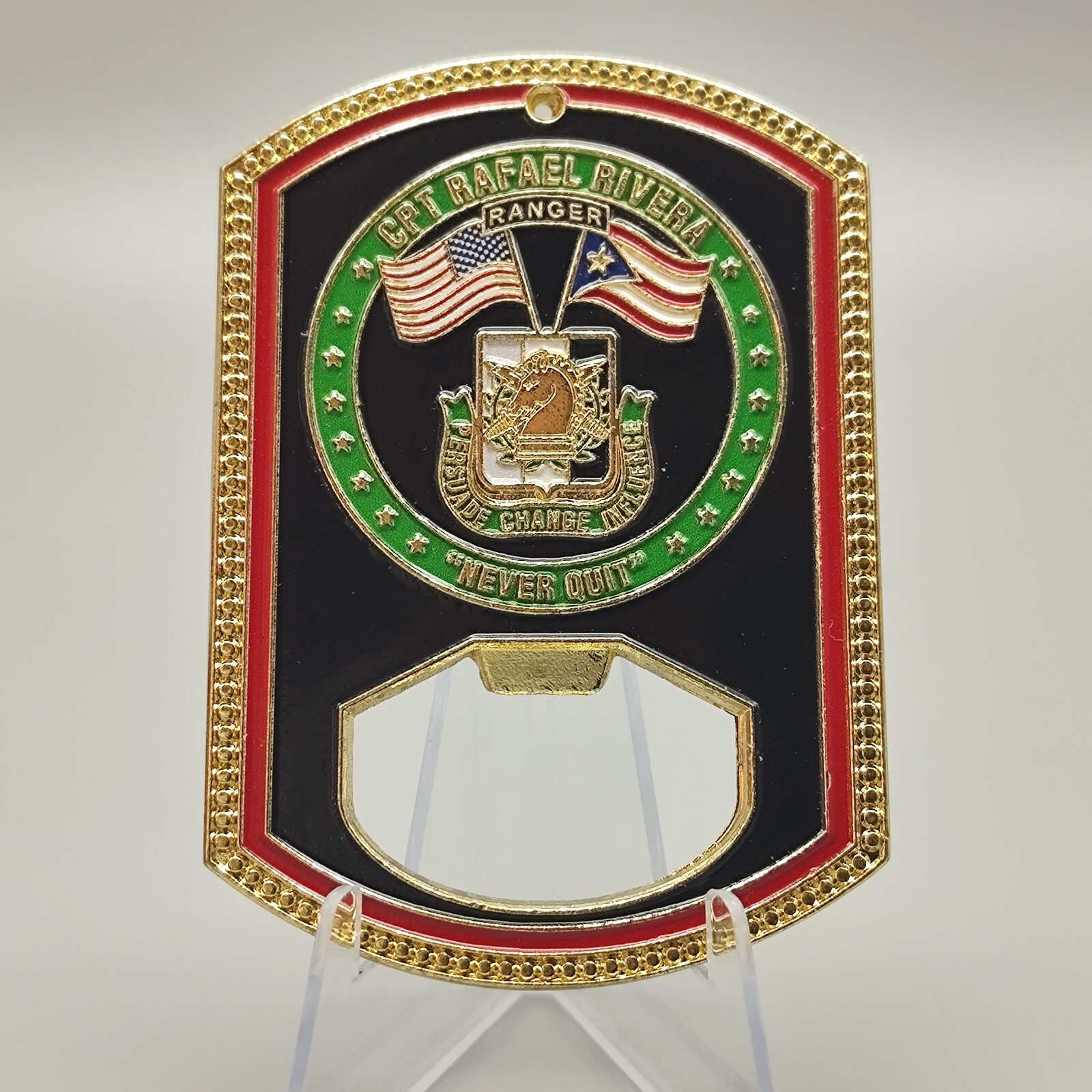 Sustinendum Victoriam Ranger Cpt Rafael Rivera Challenge Coin