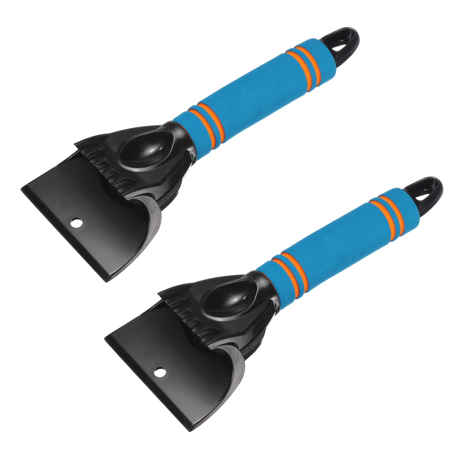 2Pcs Ice Scrapers for Car Windshield 10" x 4" Removal Tool, Blue/Red/Black