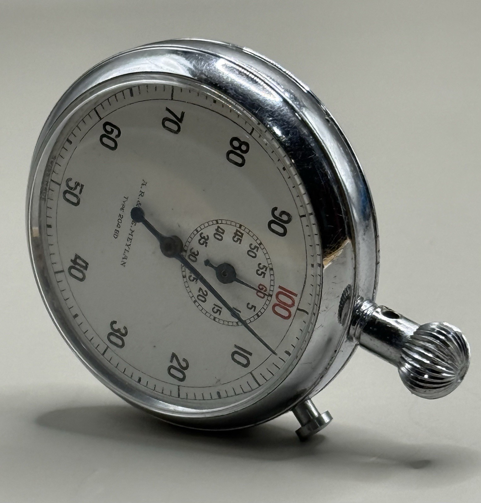 A.R. & J.E. Meylan Type 204BD Mechanical Wind Up Stop Watch