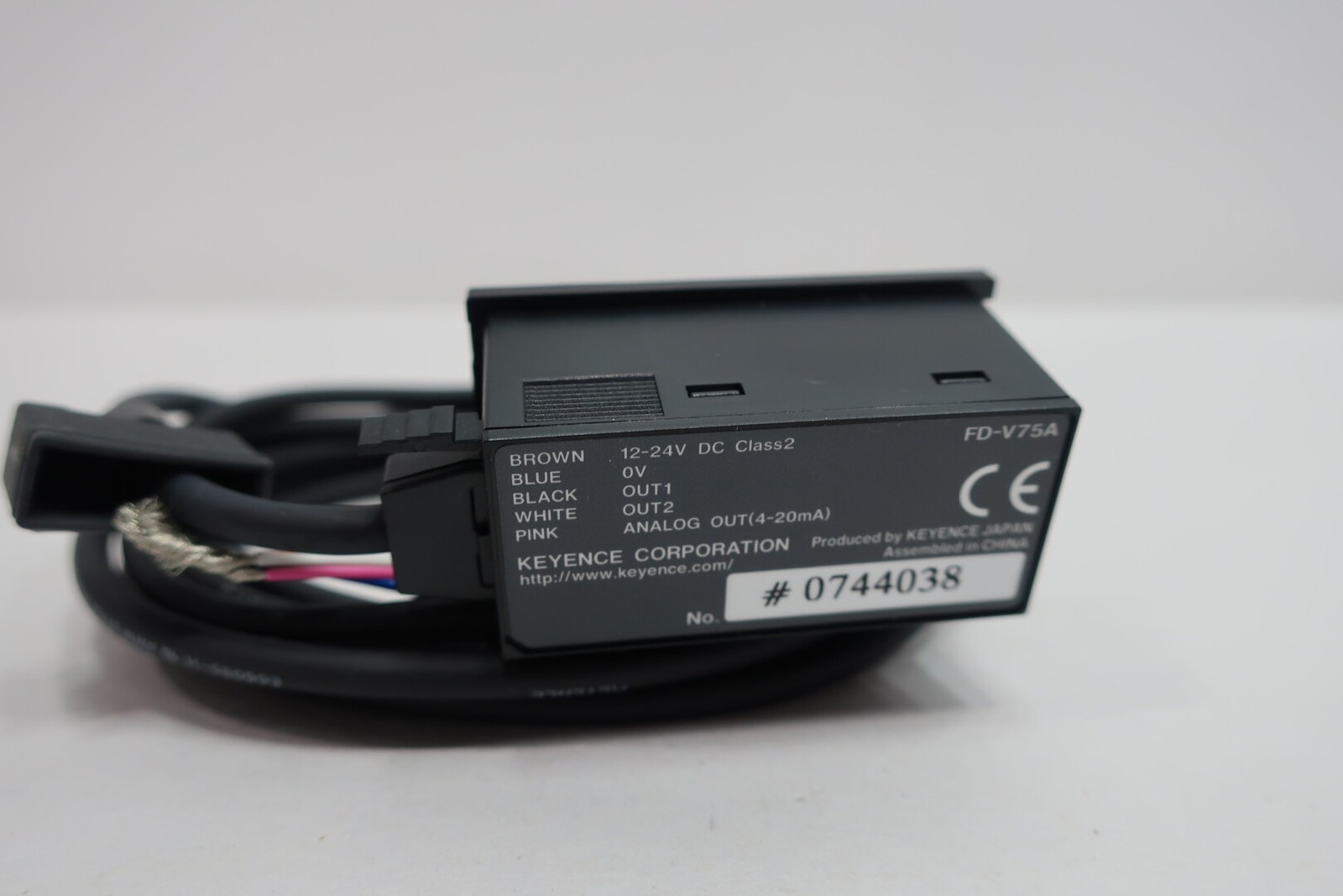 Keyence FD-V75A Air Flow Sensor 12-24v-dc
