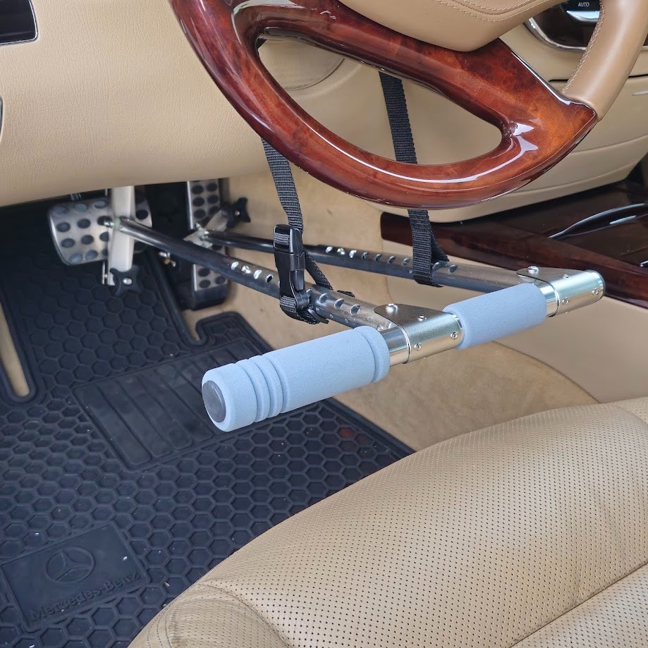 Car hand controls. push handles designed for individuals with SCI / disabilities