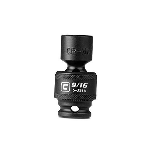 9/16-Inch Universal Impact Socket, 3/8-Inch Drive, 6-Point, SAE 9/16 in