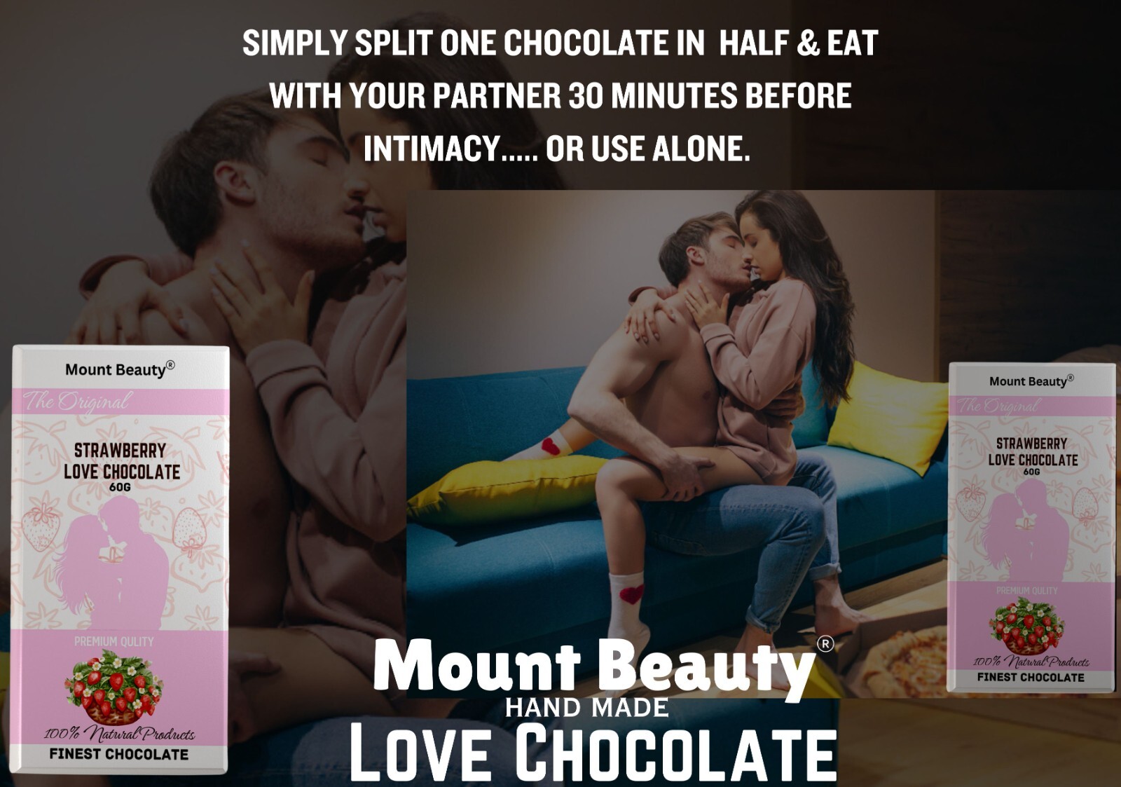 SEX CHOCOLATE Sex Booster Supplement Natural Ingredients Enhance Sex 60g