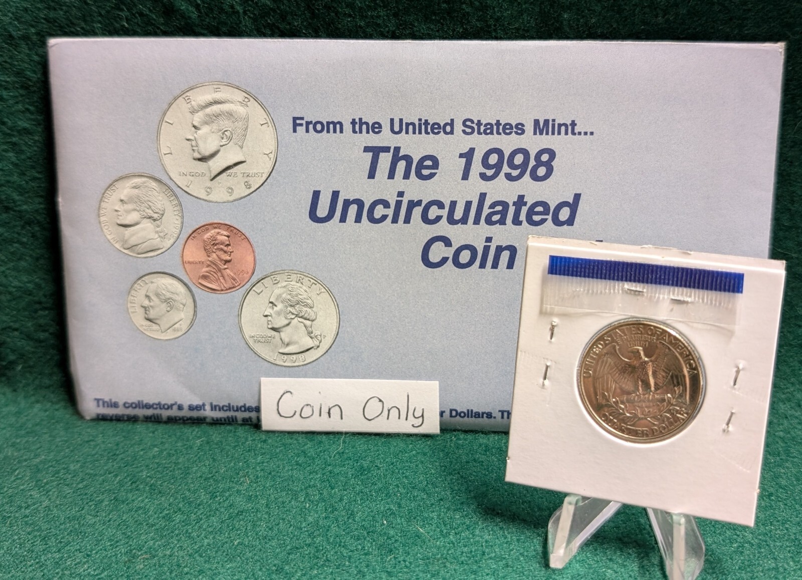 1998 P Washington Quarter Uncirculated from Mint Set