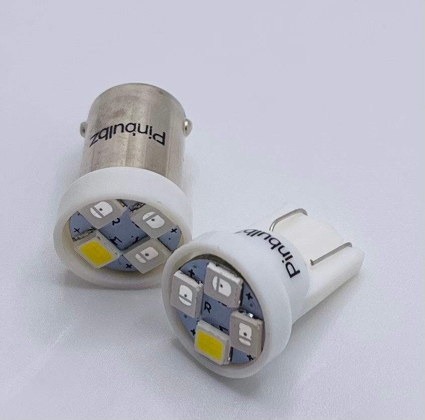 Pinball LED "FIRE" BULBS 100pcs #555 LED 6.3v wedge base