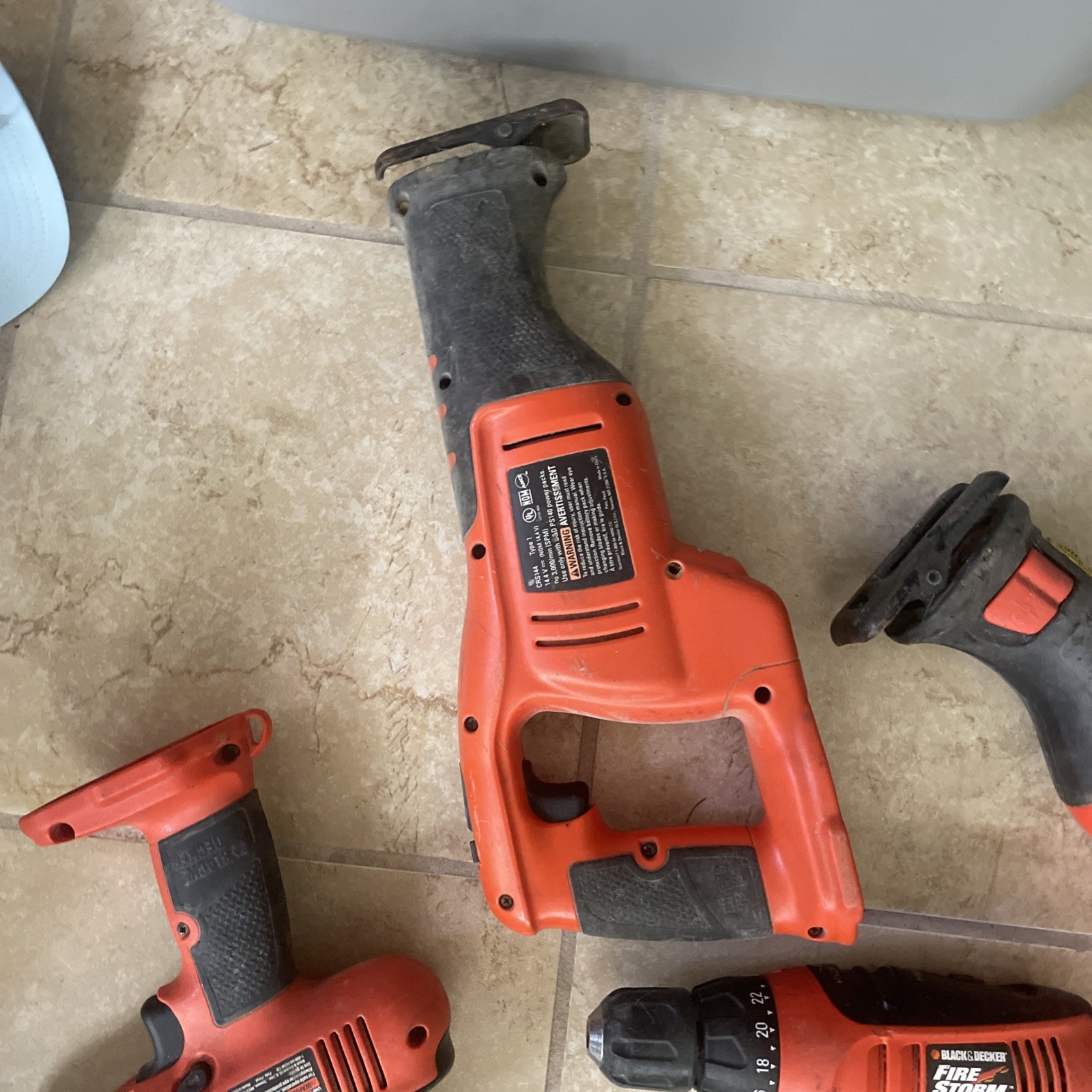 firestorm black and decker Tools Saw/ Sander Drills Tool Lot Untested