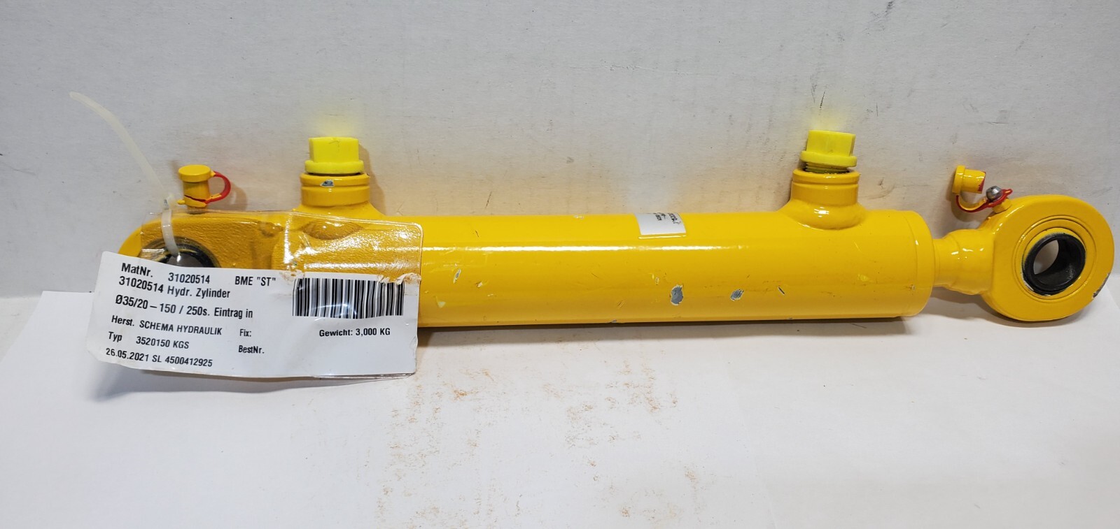 31020514 Hydr. Zylinder 035/20-150/250s. Schema Hydraulik 3520150 KGS BME "ST"