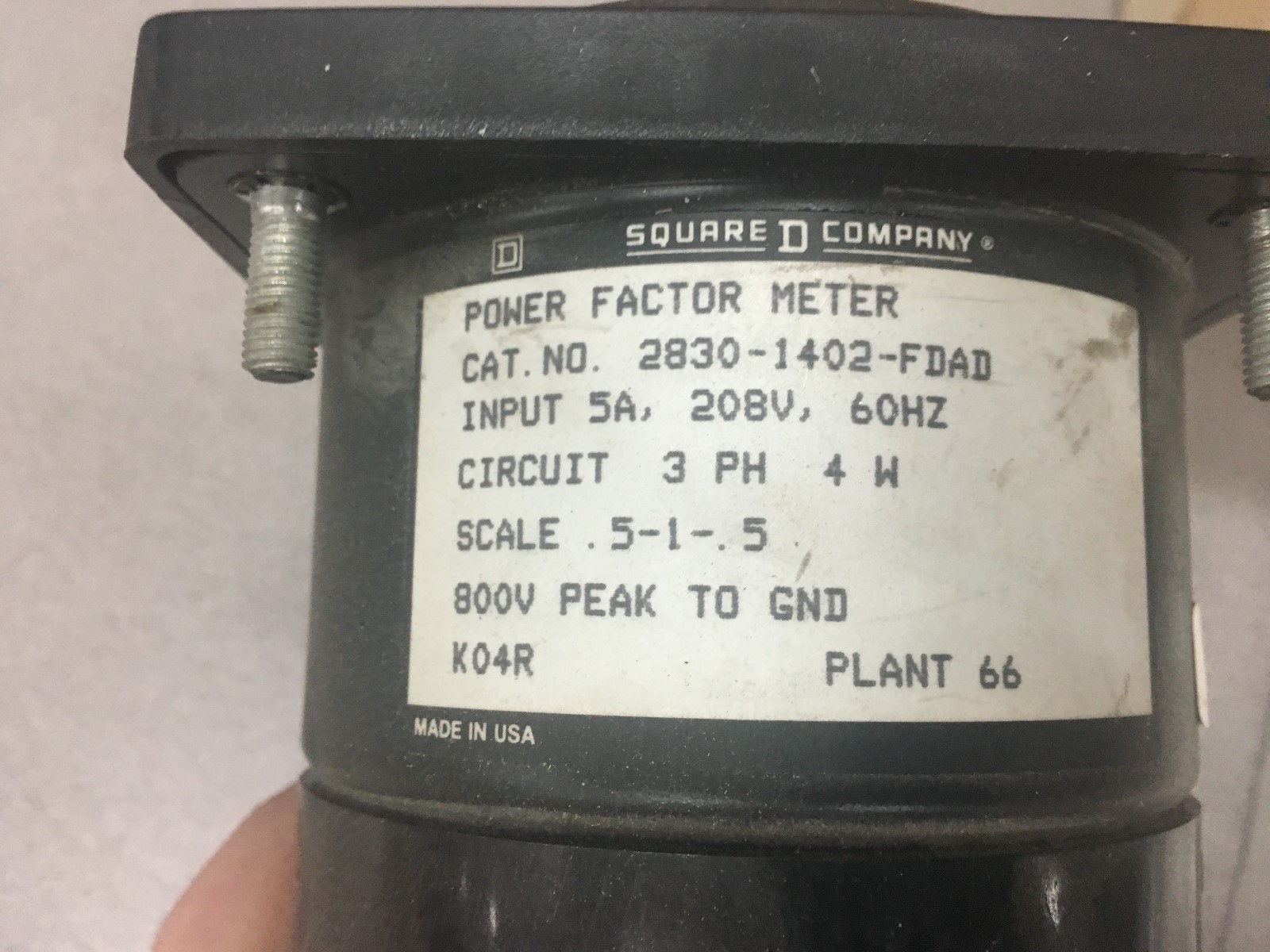 NEW IN BOX SQUARE D POWER METER 2830-1402-FDAD